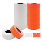 1 Line 5000 White + 5000 Fluorescent Red Blank Labels for Price and Date Guns...