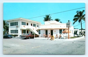 1960s FL Postcard Marlin Motel & Apartments Hollywood Beach Florida Unposted - Picture 1 of 2