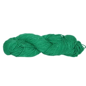 Knitsilk Mulberry Top Hand-dyed Silk Roving Yarn Green,100 gm, 225+ yards | Jade - Picture 1 of 4