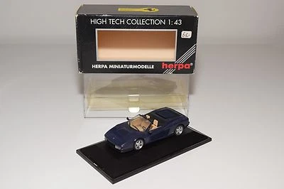 HERPA FERRARI 348 TS 348TS AZUL OSCURO COMO NUEVO EN CAJA RARO RARO - Imagen 1 de 4