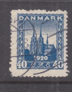 DENMARK, 1921 Northern Schleswig 40o. Indigo, used. - Picture 1 of 1