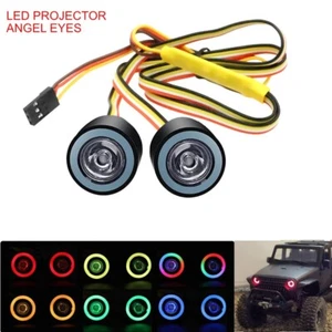 2x RC Rock Crawl Light Angel Eyes with 12 Modes Dynamic Chasing Color for TRX-4 - Picture 1 of 6