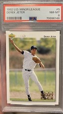 PSA 8 🔥🔥 1992 Upper Deck Minor League DEREK JETER Rookie RC