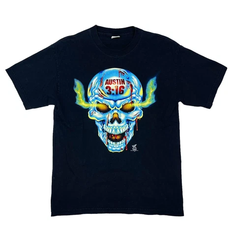 VTG RARE 1999 WWF WRESTLING STONE COLD STEVE AUSTIN 3:16 GRAPHIC T SHIRT MENS L Cover