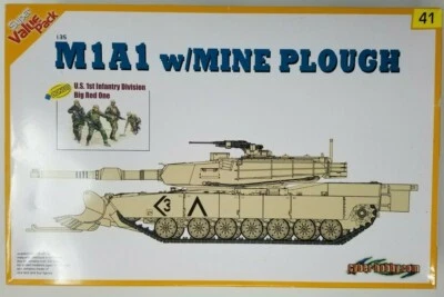 Dragon Models escala 1:35 M1A1 arado de minas bonificación 4 1st Inf Div Big Red One soldados Foto 1 de 4
