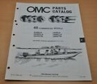 OMC Johnson Evinrude 40 Commercial Model Boots Motor Parts Book Ersatzteilliste 