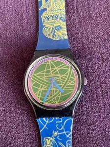 SWATCH UHR GB137 "THE GLOBE" ORIGINAL 1991 - Bild 1 von 2