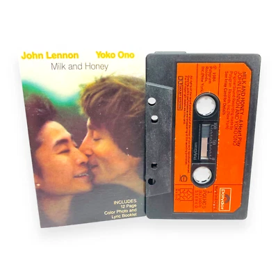 John Lennon & Yoko Ono ‎– Milk And Honey (Cassette) Clean copy but *NO BOOKLET* - Image 1 of 4