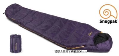 SACO DE DORMIR Snugpak LITE (BASECAMP) AMATISTA PÚRPURA 4 Temporadas, Momia  Foto 1 de 4