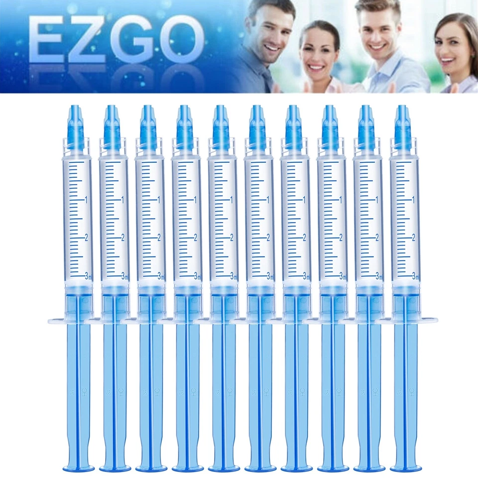Kit de recarga de gel blanqueador de dientes EZGO 10 jeringas 35 % CP 3 ml para clínica dental en el hogar Foto 1 de 4