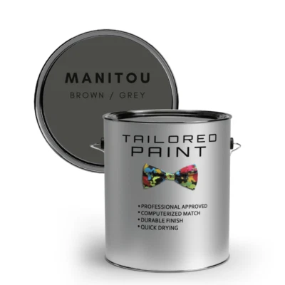 TAILORED PAINT MANITOU BROWN GREY Tractor Machinery 1L 1K Enamel Direct Gloss