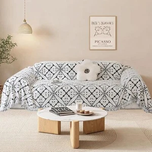 Sofa Cover For 3 Seater Chenille AB Sided Sofa Slipcover All-Season Throw Couch - Picture 1 of 33