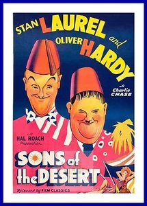 Sons Of The DesertLaurelHardy Movie Poster A1 A2 A3 - Bild 1 von 1