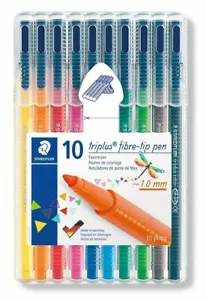 Staedtler Triplus Faserstifte 10er Pack GEMISCHTE FARBEN - Bild 1 von 10