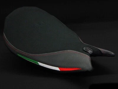 Funda de asiento de piloto Luimoto Team Italia gamuza para Ducati 1199 Panigale 2011-2015 Foto 1 de 4