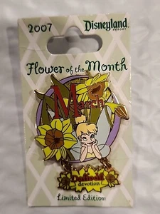 Disney Pin Tinker Bell Flower 52177 2007 March Daffodil Devotion DLR LE 1000 - Picture 1 of 4