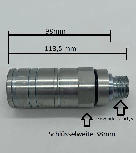 Hydraulikkupplung Kupplungsmuffe Case IHC Maxxum MXM MXU Puma Serie - Bild 1 von 1