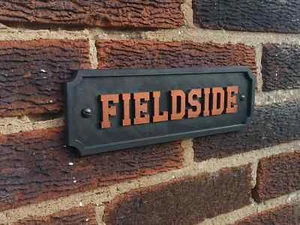 Custom Made Personalised Sign - CAST IRON Style - Vintage Look - Picture 1 of 2