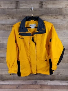 Columbia Jacket Womens Small Yellow Rain Windbreaker Long Sleeve Liberty Ridge - Picture 1 of 12