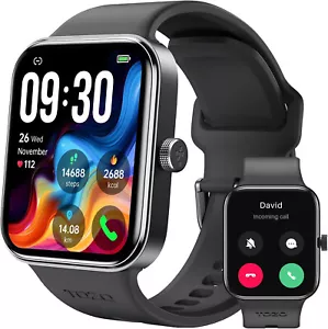 Smartwatch Women Men with Phone Function Wristwatch Sports Watch for Android IOS - Picture 1 of 8