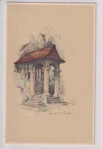 AK Canterbury, Norman Staircase, Künstler Marjorie C. Bates, um 1930 - Bild 1 von 2