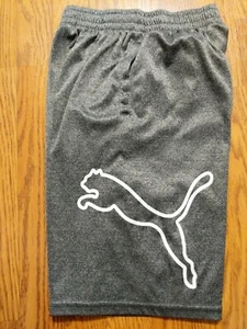 Puma Athletic Kids Boy's Shorts Silver/Grey Large EUC!!! MINT!!! - Picture 1 of 4