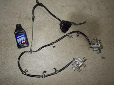 Pinzas de freno delanteras izquierda derecha Honda Rancher 420 FPA 2014 líneas de cilindro maestro Foto 1 de 3