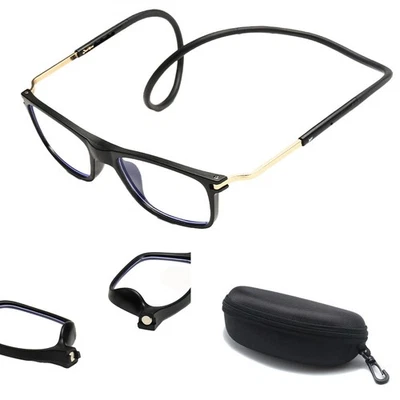 Magnetic Bridge Front Connect Reading Glasses Anti Blue Light Readers Eyeglasses - image 1 of 4