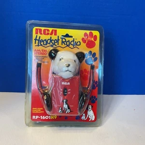 RCA Vintage Headset Radio Sealed New RP-1601K9 AM/FM Stereo Headset Radio Doggy - Picture 1 of 5