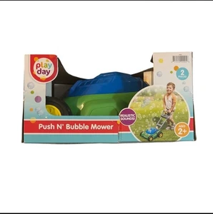 Play Day Push Bubble Mower Toy - No Batteries, 4oz Solution, Ages 2+ - Picture 1 of 3