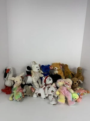 Ty Beanie Baby Bears 1998s Vintage Lot of 17 Assorted with Tags Smoke-Free 10/10 - Image 1 of 4