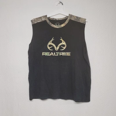 465. RealTree Sleeveless Shirt Black Sz XL - Image 1 of 4