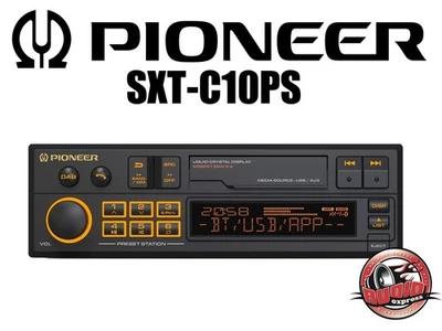 Pioneer SXT-C10PS Retro Autoradio DAB+ Bluetooth 1-DIN Oldtimer Radio SXTC10PS - Bild 1 von 4