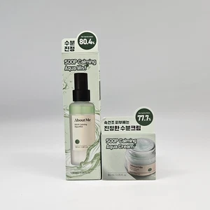 2 PC ABOUT ME Korean Beauty Soop Calming Aqua Cream + Calming Aqua Face Mist - Picture 1 of 4