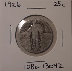 1926 Standing Liberty Quarter Philadelphia Mint 90% Silver (#108o-13042/77) - Picture 1 of 3