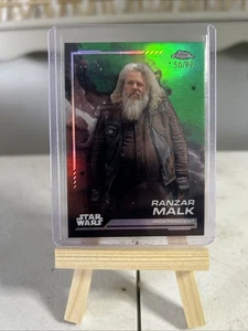2024 Topps Chrome Star Wars Ranzar Malk Green Refractor 50/99 - Bild 1 von 2