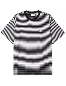 Obey Clothing Established Works Eyes Stripe T-Shirt - Black/Multi - Picture 1 of 4