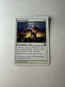 Holy Strength LP 9ª Edición Magic The Gathering Magic The Gathering Ligeramente Jugado Aura Blanca - Imagen 1 de 2