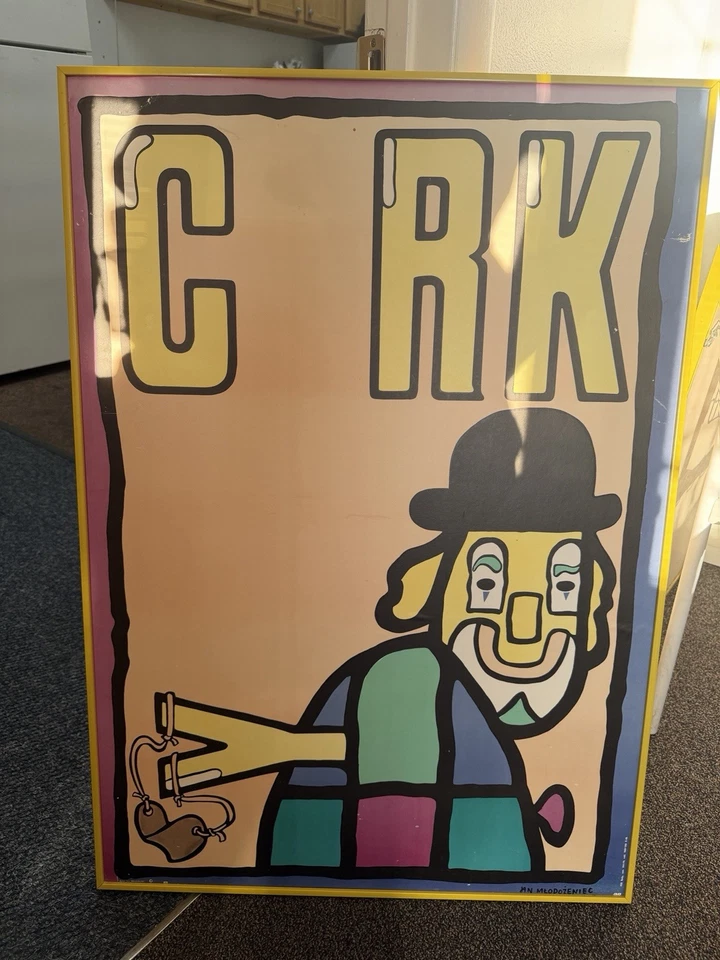 Póster original vintage Cyrk payaso circo polaco Sligshot 1974 Foto 1 de 1
