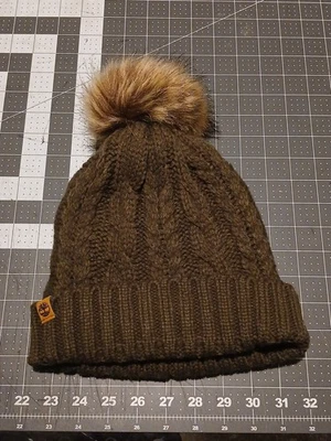 NUEVO SIN ETIQUETAS Timberland Gorro Tejido con Cable Puños con Pom Forrado de Vellón Unisex Talla Única Foto 1 de 3