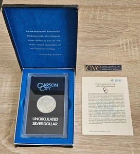 1883 Carson City unzirkuliert Morgan Dollar mit Box und COA - Bild 1 von 9