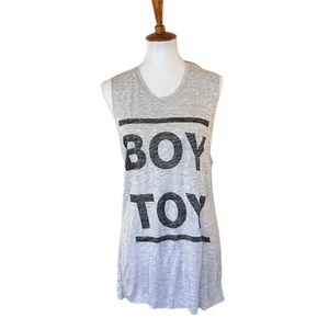 Zoe Karssen "Boy Toy" Tank Top | Sleeveless Graphic Tee | Muscle Shirt S - Picture 1 of 7