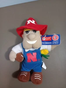 Nebraska Cornhuskers North Star College Bean Bag Mascot Beanie Plush New W Tags - Picture 1 of 12