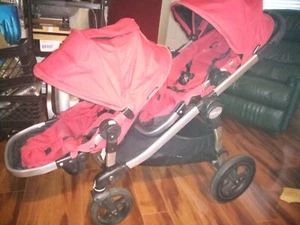 Cochecito doble Baby Jogger City Select en rojo - Imagen 1 de 7