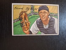 1952 Bowman Baseball Card #180 Eddie Fitzgerald  NRMT Very Sharp