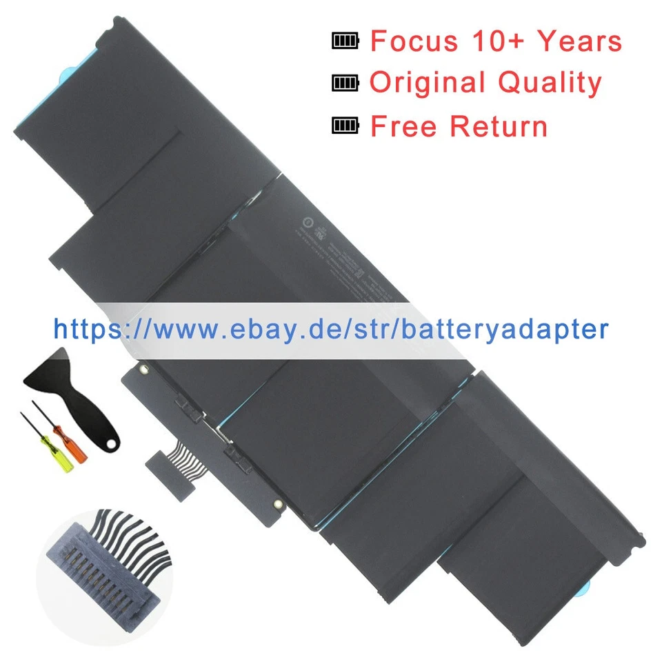 Original neu A1417 A1494 A1618 Akku Batterie für APPLE MC975	MD831 ME664 ME294 - Bild 1 von 4