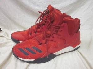 Adidas Derrick Rose 7 Red White Black Basketball Shoes B54136 Men's Size 13 - Picture 1 of 8