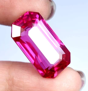 Natural 33.00 Ct Utah Pink Bixbite Beautiful Radiant Cut 22x12 mm Loose Gemstone - Picture 1 of 8