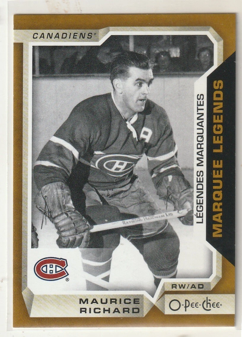 2018-19 O PEE CHEE  LEGENDS MARQUANTES  MAURICE RICHARD #10     23,641   NM/MT