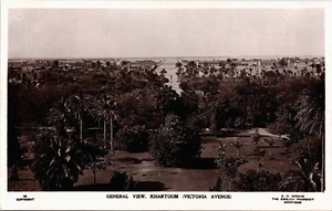 Sudan Soudan Khartoum General View Victoria Avenue Vintage RPPC B161 - Picture 1 of 2